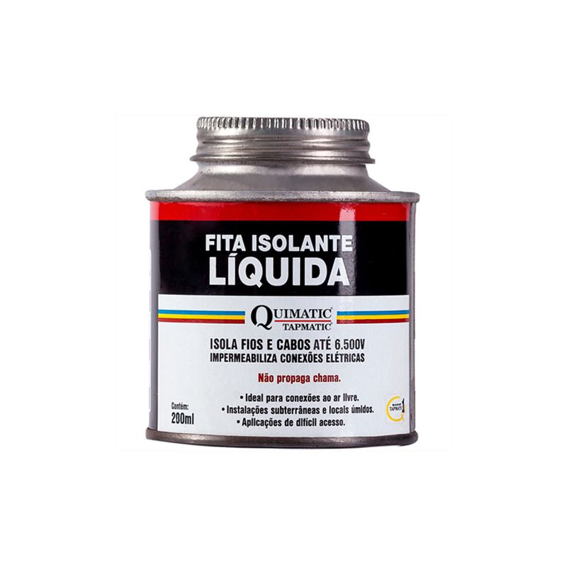 Fita Isolante Líquida Vermelha 200mL BH 1 - Quimatic Tapmatic