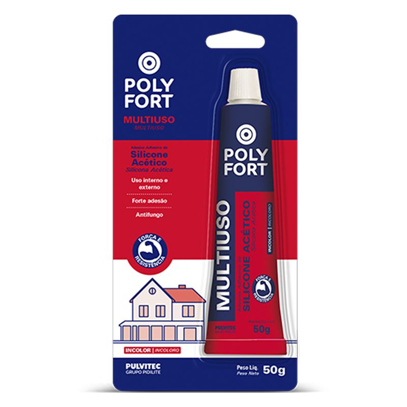 Silicone Acético Multiuso Com 50g (ZB113) - Pulvitec