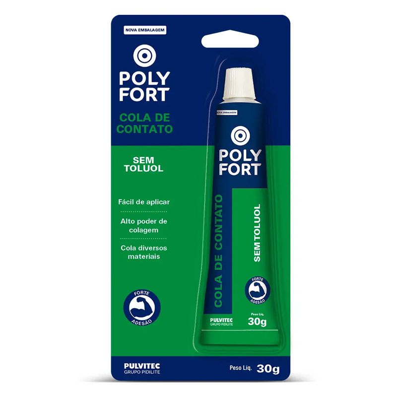 Cola de Contato Sem Toluol Com 30g (TA013) - Pulvitec
