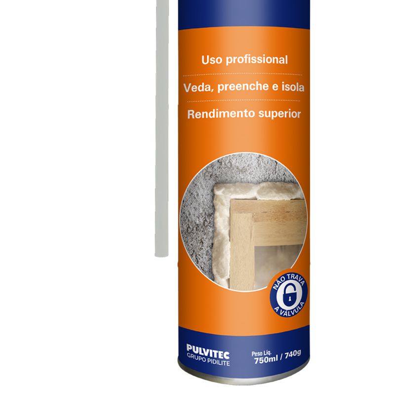 Espuma Expansiva 750ml - 740g (QA006) - Pulvitec