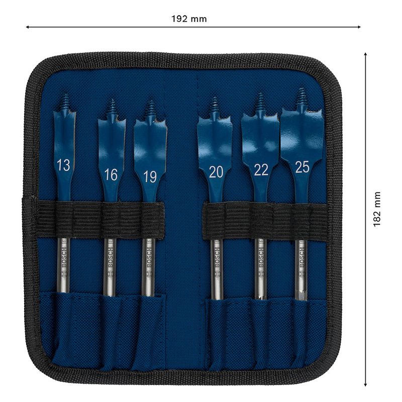 Jogo com 6 brocas Bosch EXPERT Self Cut Speed 13-25mm x 152mm