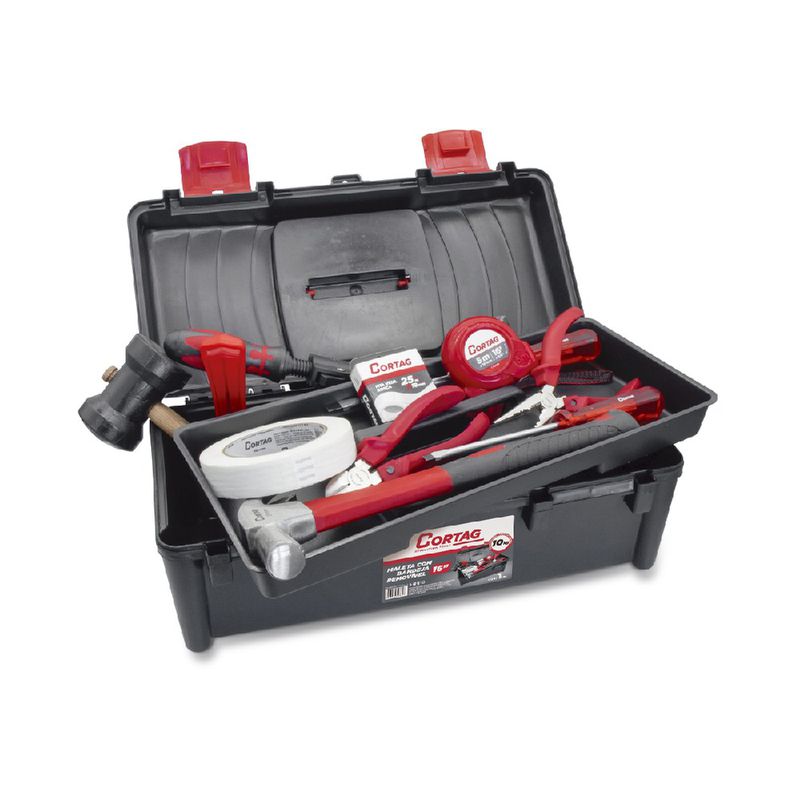 Maleta Com Bandeja Removível 16'' - 10kg (62882) - Cortag