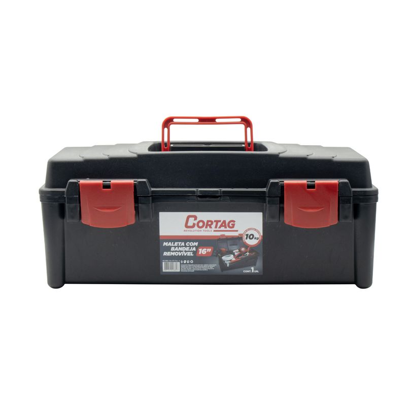 Maleta Com Bandeja Removível 16'' - 10kg (62882) - Cortag