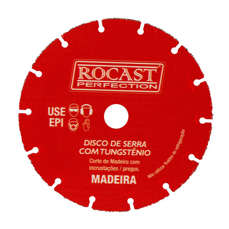Disco de Serra Com Tungstênio Para Madeira 115 x 22,23 (245,0003) - Rocast