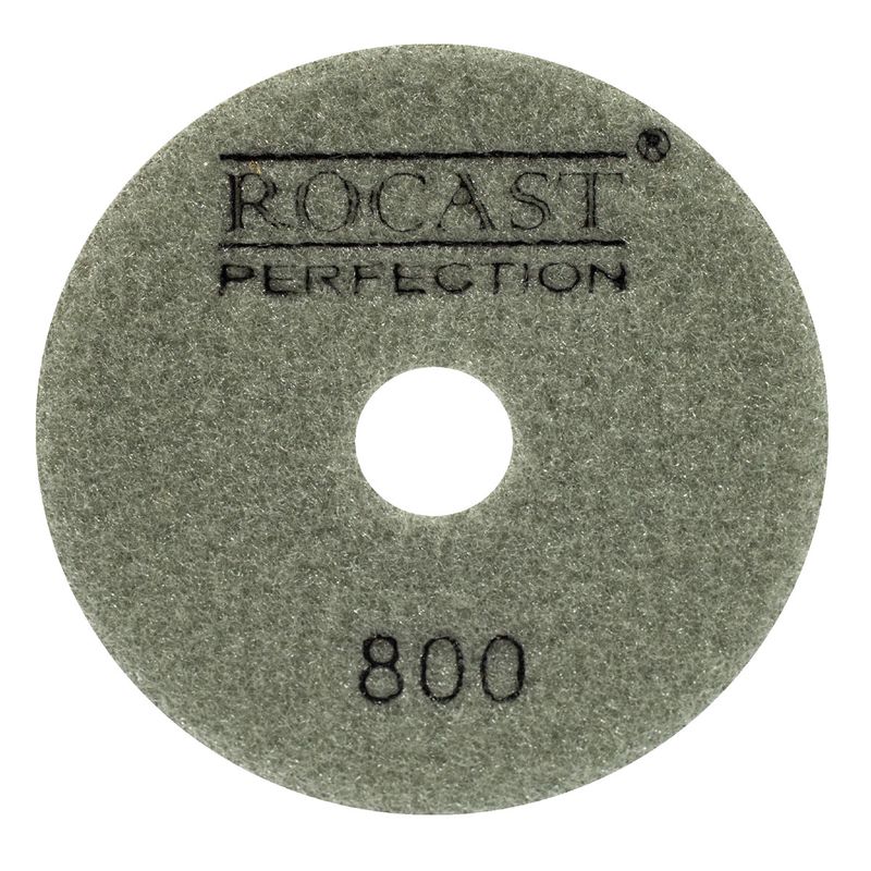 Kit Disco Diamantado Para Polir 4'' GR. 800 Com 10 Unidades (545,0005) - Rocast