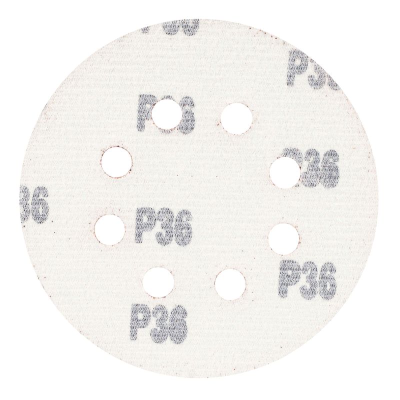 Kit Disco de Lixa Com Velcro 5'' GR. 36 Com 10 Unidades (243,0018) - Rocast