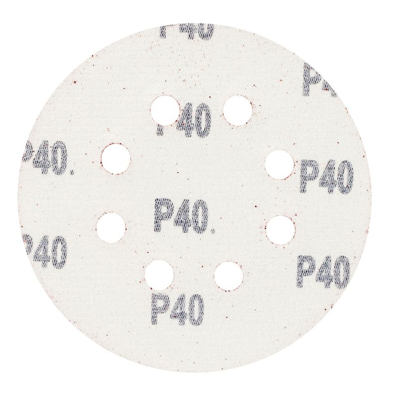 Kit Disco de Lixa Com Velcro 5'' GR. 40 Com 10 Unidades (243,0019) - Rocast