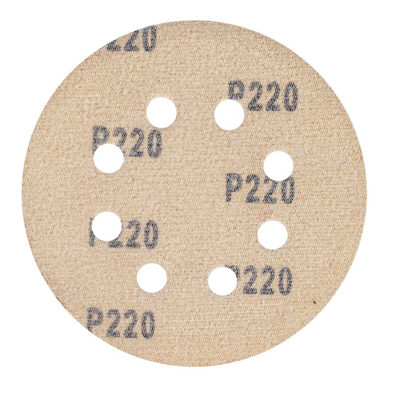 Kit Disco de Lixa Com Velcro 5'' GR. 220 Com 10 Unidades (243,0026) - Rocast