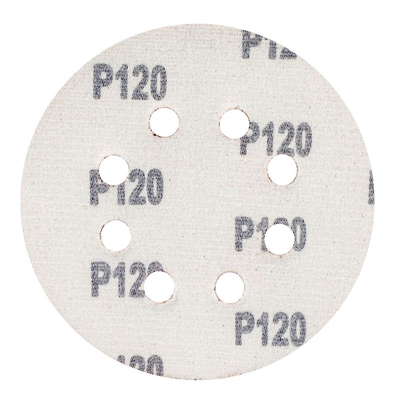 Kit Disco de Lixa Com Velcro 5'' GR. 120 Com 10 Unidades (243,0023) - Rocast