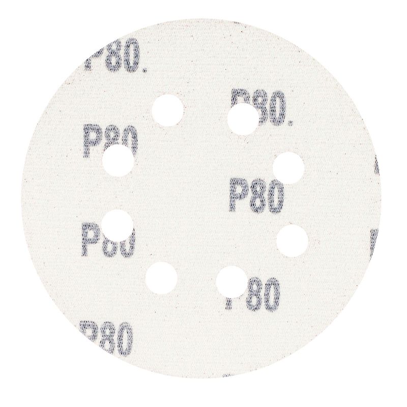 Kit Disco de Lixa Com Velcro 5'' GR. 80 Com 10 Unidades (243,0021) - Rocast