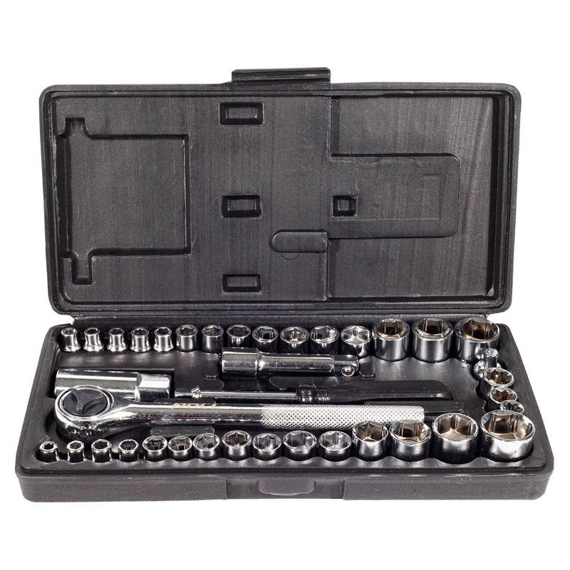 Jogo de Soquetes 1/4'' e 3/8'' Com 40 Peças (405,0155) - Noll