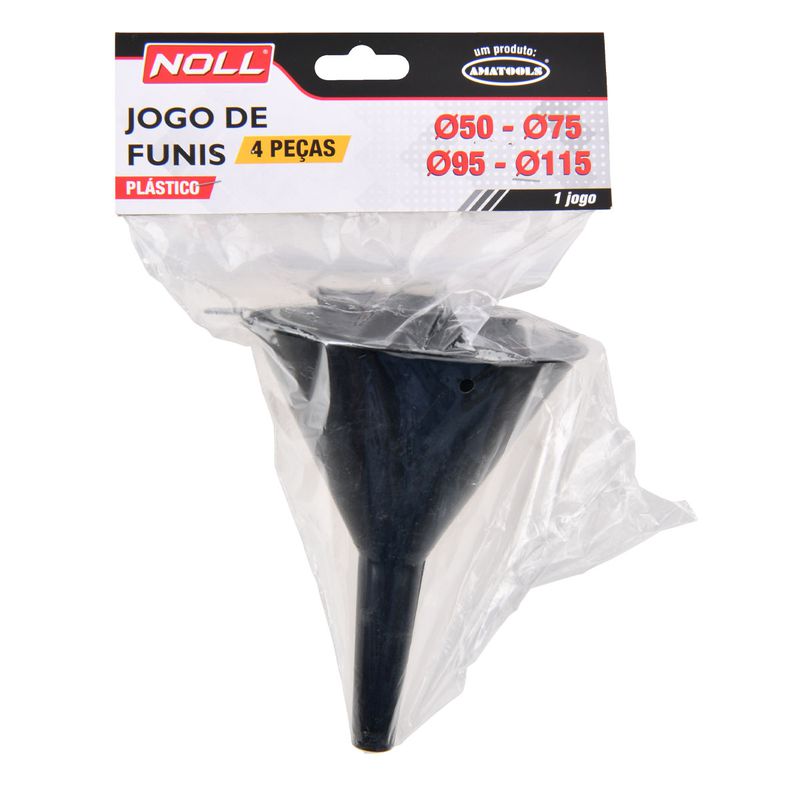 Jogo de Funis 50 - 115mm Com 4 Peças (629,0001) - Noll