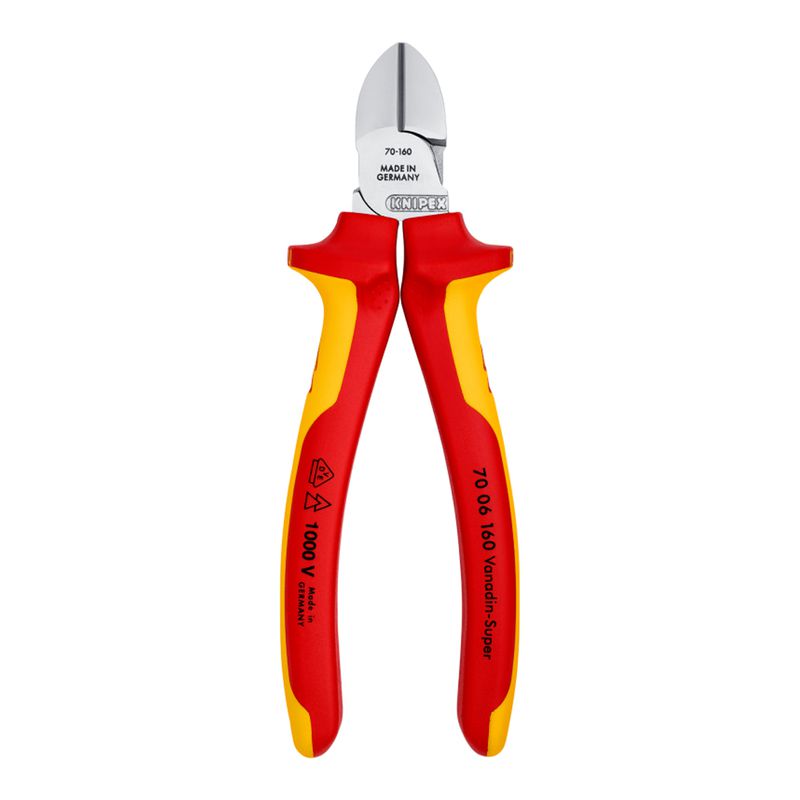Alicate de Corte Diagonal Isolado 6.1/2'' (70 06 160) - Knipex