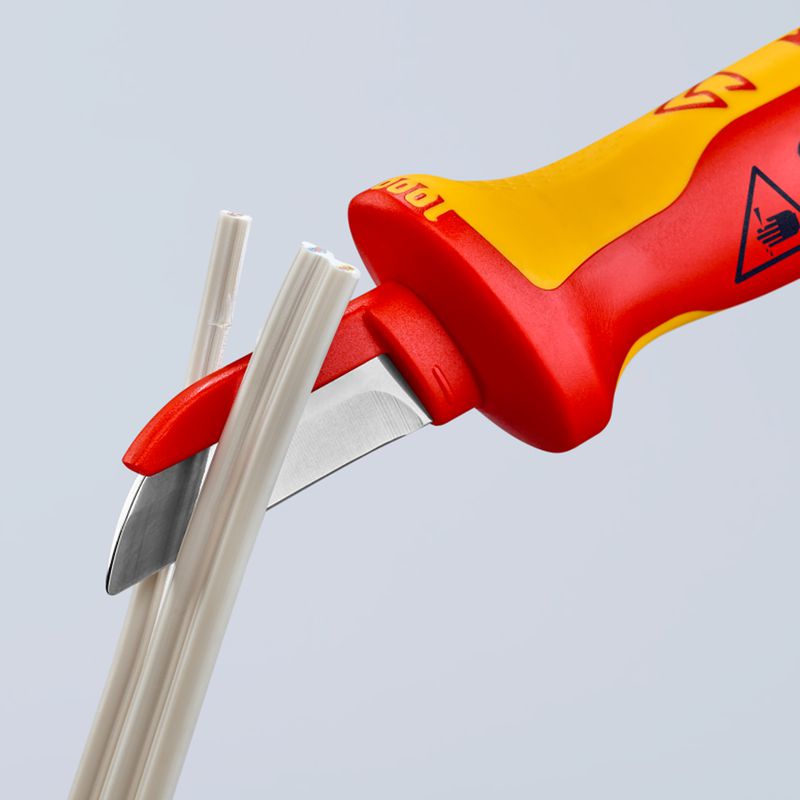 Faca Corta Cabo Isolada VDE 1000V - 190mm (98 54) - Knipex