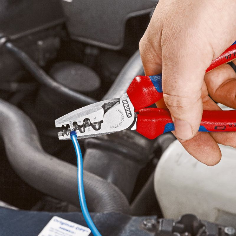 Alicate Crimpador Para Terminais de Cabo (97 72 180) - Knipex