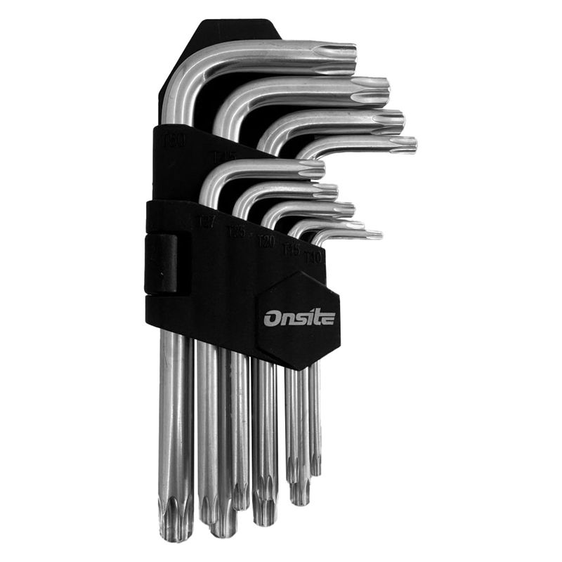 Jogo de Chave Allen Torx T10 á T50 Com 9 Peças (702686) - Onsite