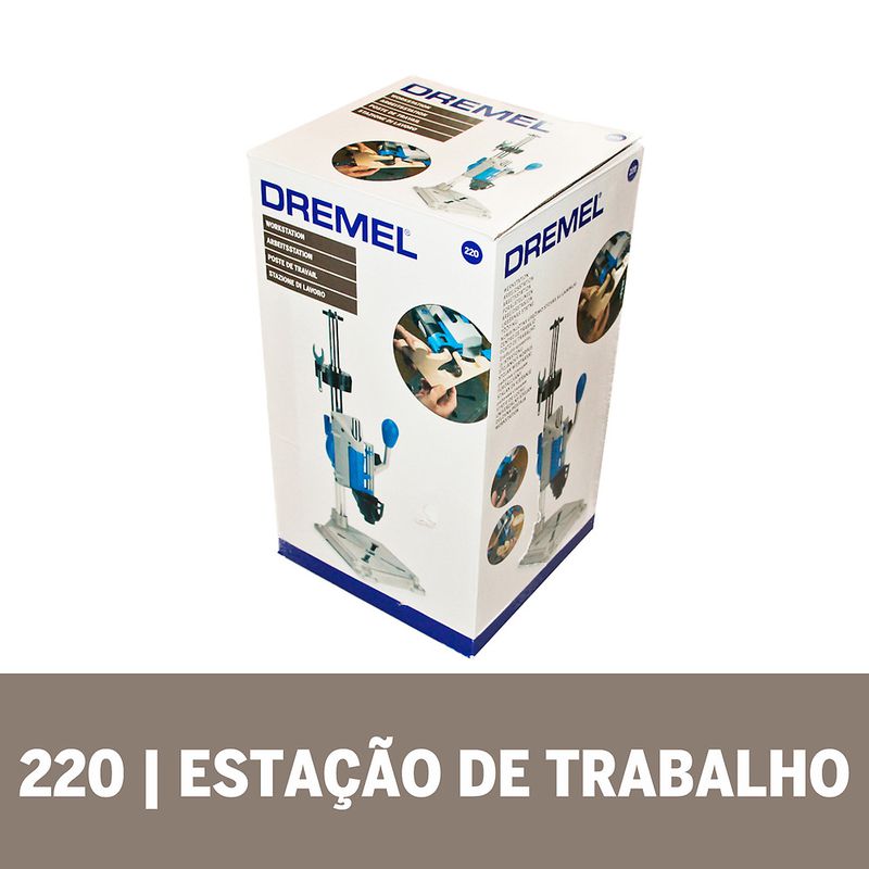 Kit Dremel Micro Retífica 4000 + Estação de Trabalho + Brocas