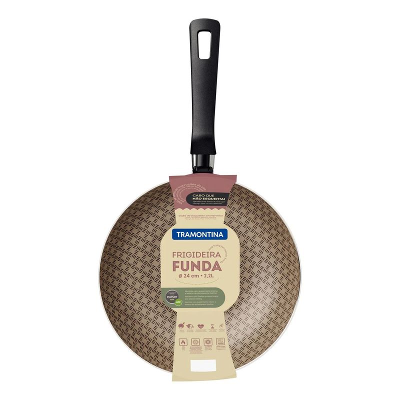 Frigideira Funda em Alumínio Antiaderente 24cm 2,2 L (20385/824) - Tramontina