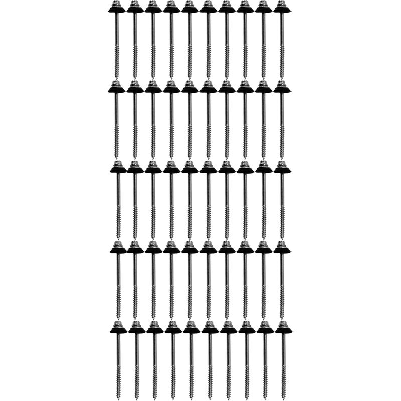 Kit Parafuso Telheiro 5/16'' Com Arruela Metálica e PVC 42,0001 (Com 50 Unidades) - Nord