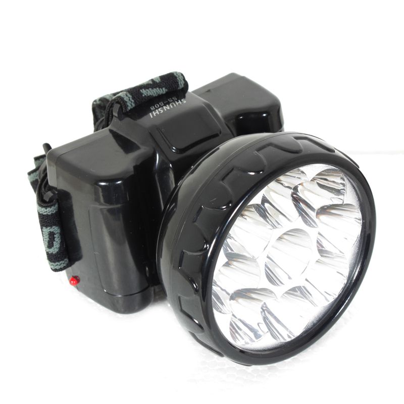 Lanterna de Cabeça Recarregável 9 LED's (351,0003) - Noll LED