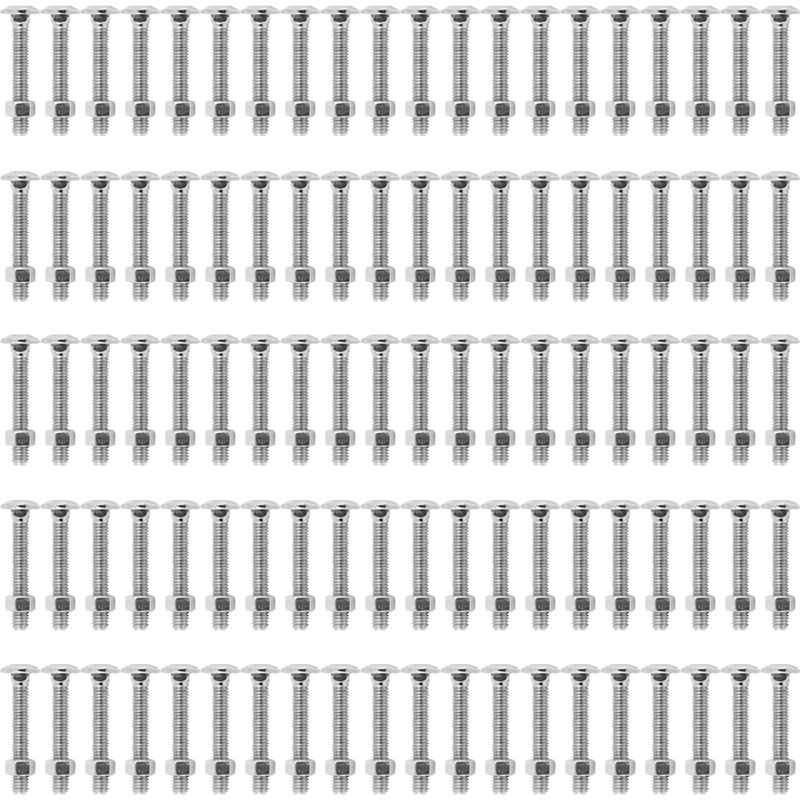 Kit Parafuso Francês Com Porca 1/4'' x 1.1/2'' - 53,0004 (Com 100 Unidades) - Nord