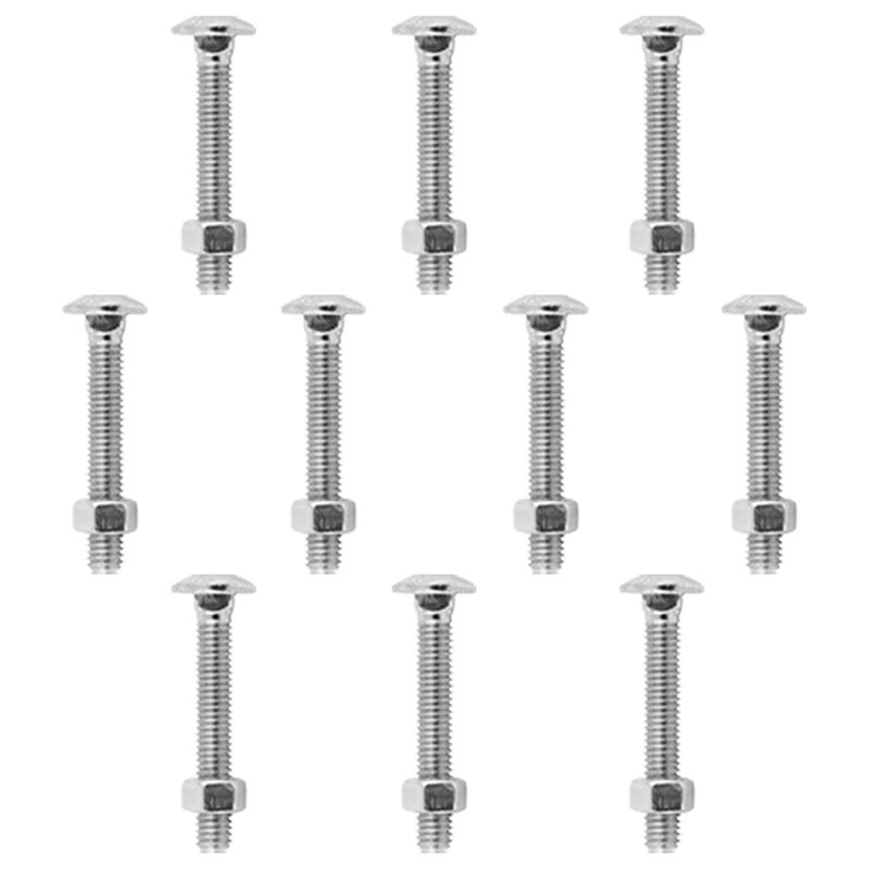 Kit Parafuso Francês Com Porca 1/4'' x 4'' - 53,0008 (Com 10 Unidades) - Nord