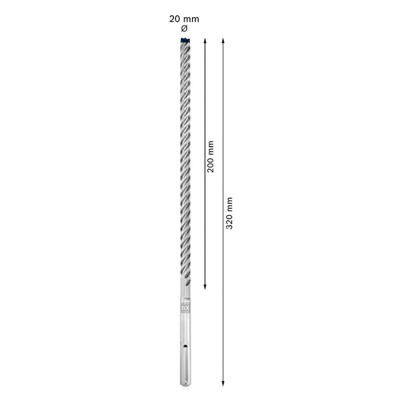 Broca para concreto Bosch EXPERT SDS Max-8X Diâmetro18 x 400 x 540 mm