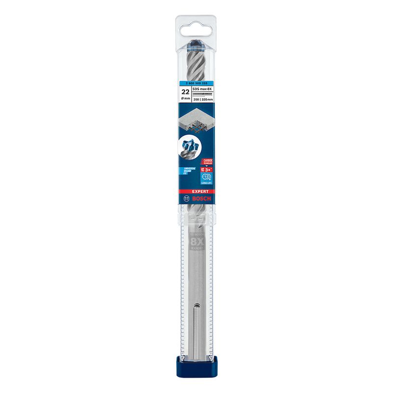 Broca para concreto Bosch EXPERT SDS Max-8X Diâmetro22 x 200 x 320 mm