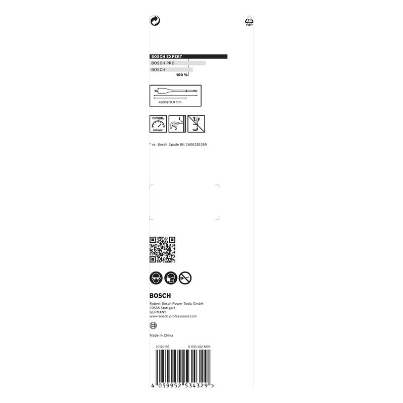 Broca para madeira Bosch EXPERT Self Cut Speed 40 x 400mm