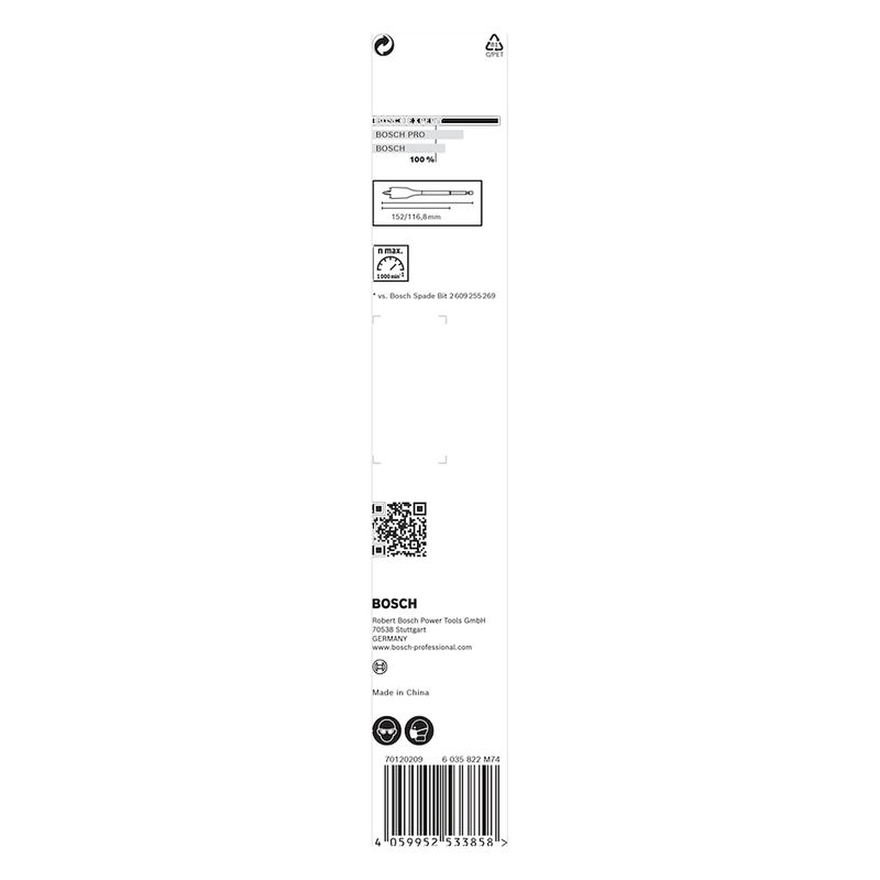 Broca para madeira Bosch EXPERT Self Cut Speed 10 x 152mm
