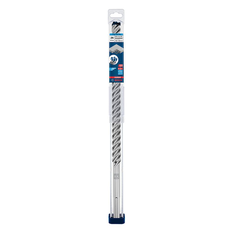 Broca para concreto Bosch EXPERT SDS Max-8X Diâmetro26 x 400 x 520 mm