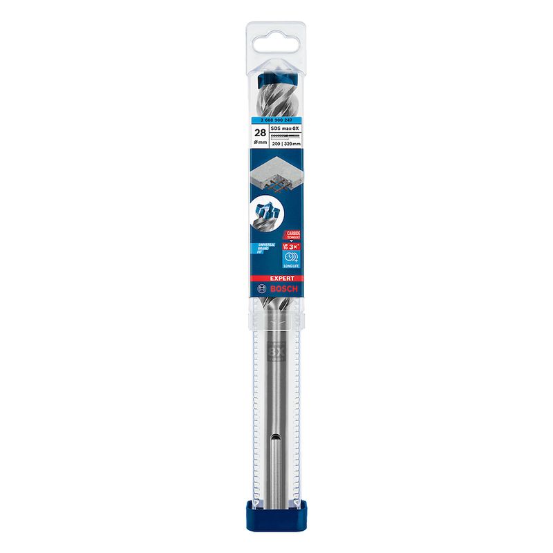 Broca para concreto Bosch EXPERT SDS Max-8X Diâmetro28 x 200 x 320 mm