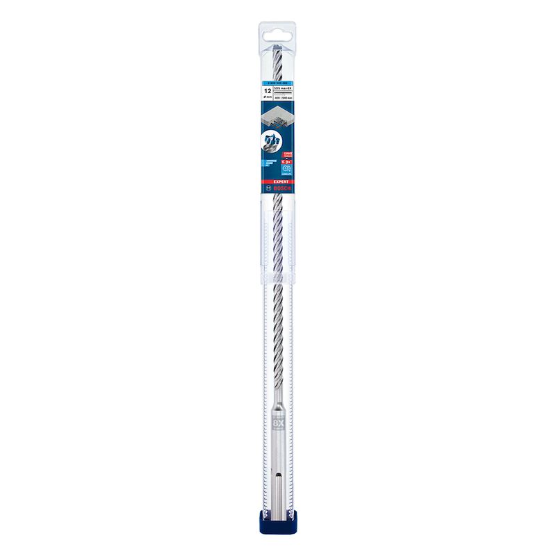 Broca para concreto Bosch EXPERT SDS Max-8X Diâmetro12 x 400 x 540 mm