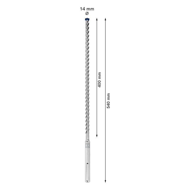 Broca para concreto Bosch EXPERT SDS Max-8X Diâmetro14 x 400 x 540 mm