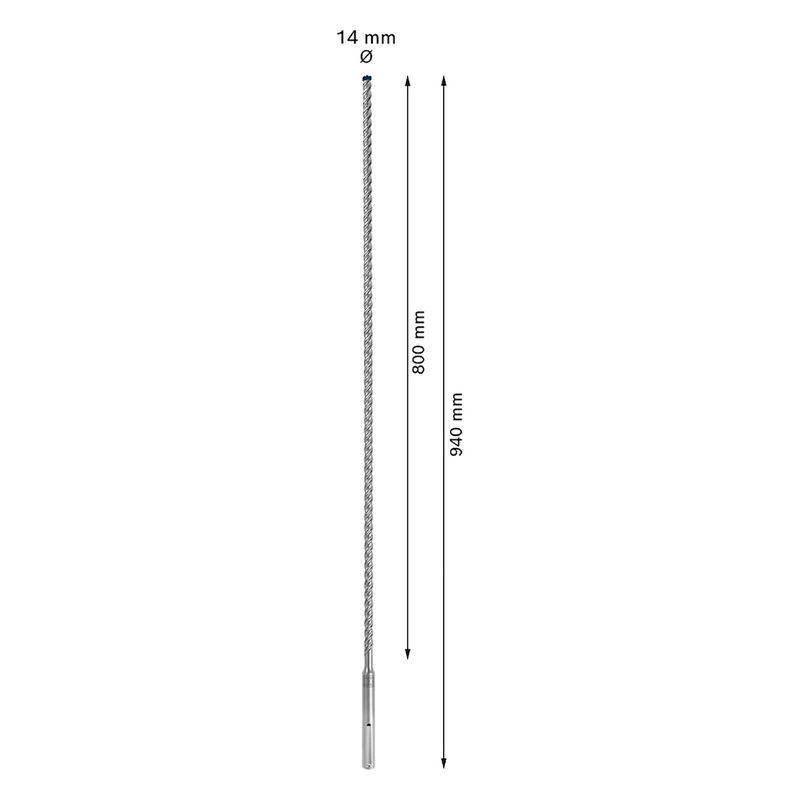 Broca para concreto Bosch EXPERT SDS Max-8X Diâmetro14 x 800 x 940 mm