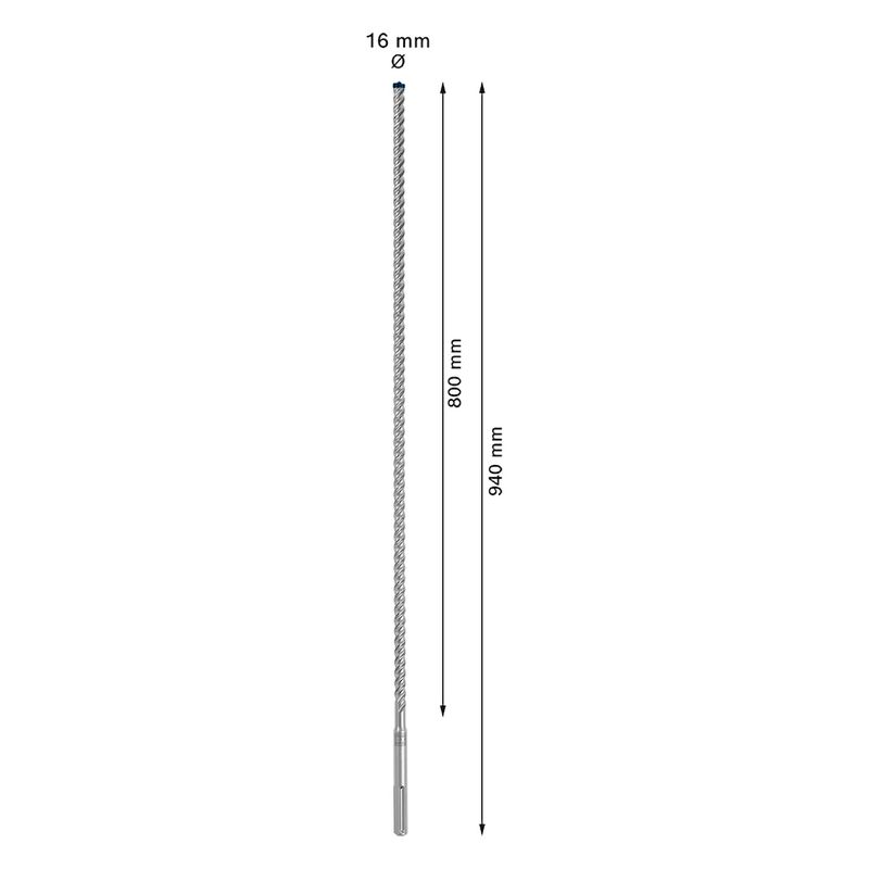 Broca para concreto Bosch EXPERT SDS Max-8X Diâmetro16 x 800 x 940 mm