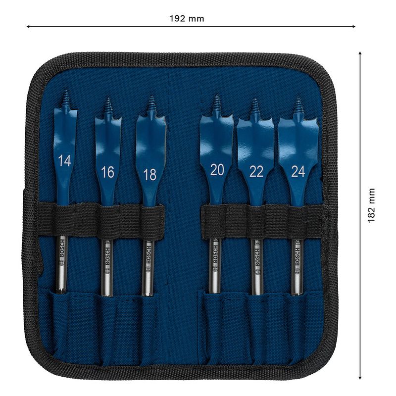 Jogo com 6 brocas Bosch EXPERT Self Cut Speed 14-24mm x 152mm