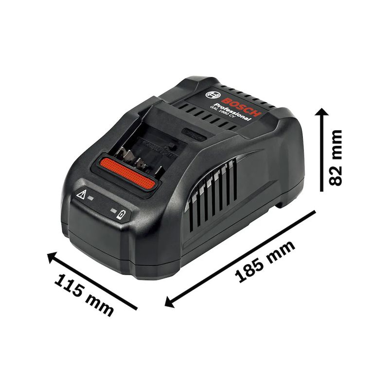 Kit Carregador Rápido 127V e 2 Baterias Procore 18V - 8,0AH (GAL 1800 CV) - Bosch