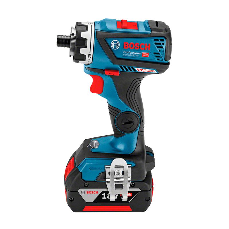 Furadeira Parafusadeira Bosch GSR 18V-60 FC 18V 2 baterias e maleta