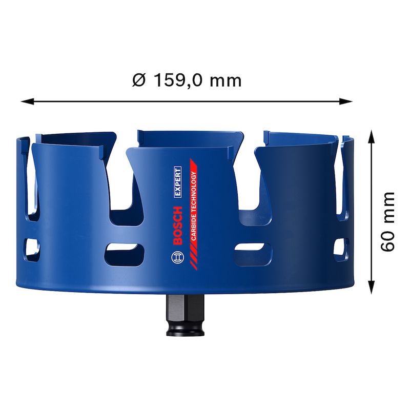 Serra copo Bosch EXPERT Construction Material 159 mm, 6 1/4''