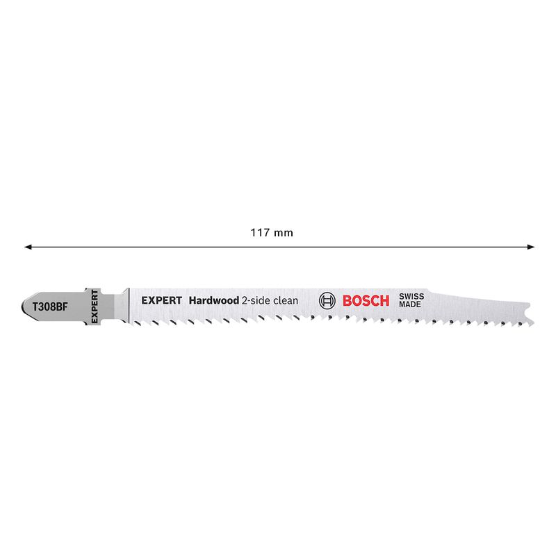 Lâmina de serra tico tico Bosch EXPERT Hardwood Clean T308BF, 2 lâminas