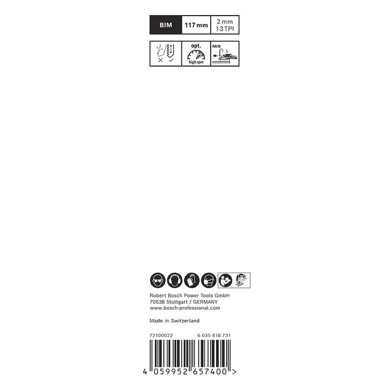 Lâmina de serra tico tico Bosch EXPERT Hardwood Clean T308BF, 2 lâminas