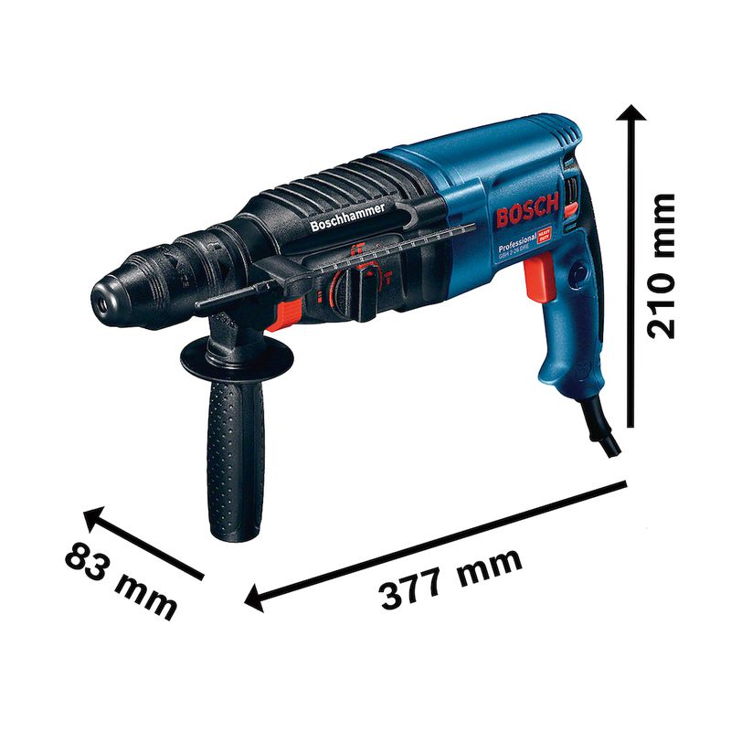 Martelo Perfurador Rompedor Bosch GBH 2-26 DRE 800W 3,0J EPTA em Maleta
