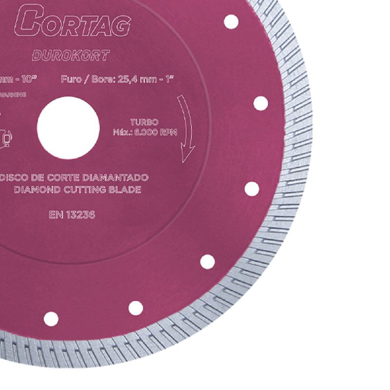 Disco Diamantado Durokort 254mm (62016) - Cortag