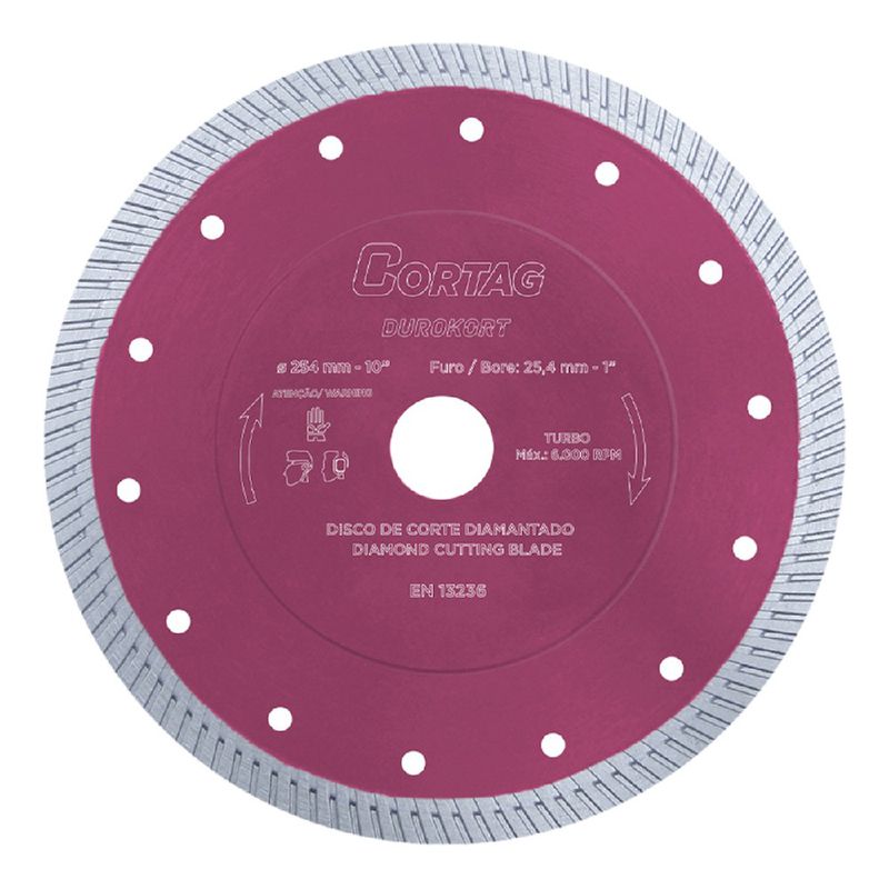 Disco Diamantado Durokort 254mm (62016) - Cortag