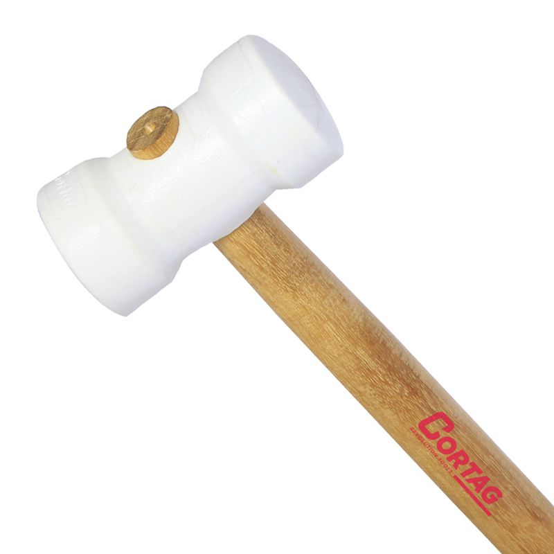 Martelo de Borracha Branco 40mm (61277) - Cortag