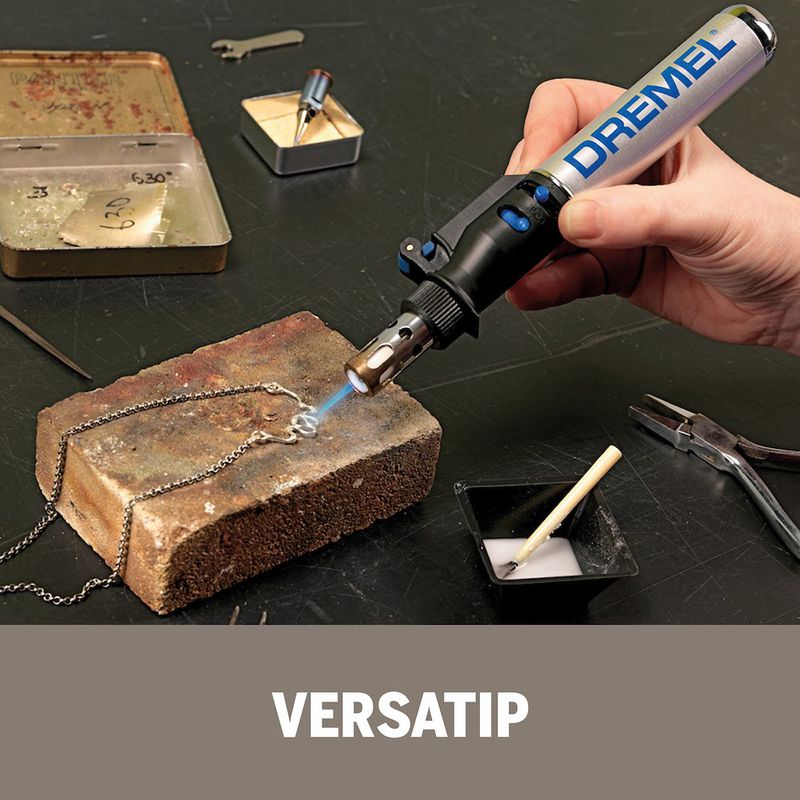 Versatip Pirógrafo e Soldador a Gás Com 12 Acessórios- Dremel
