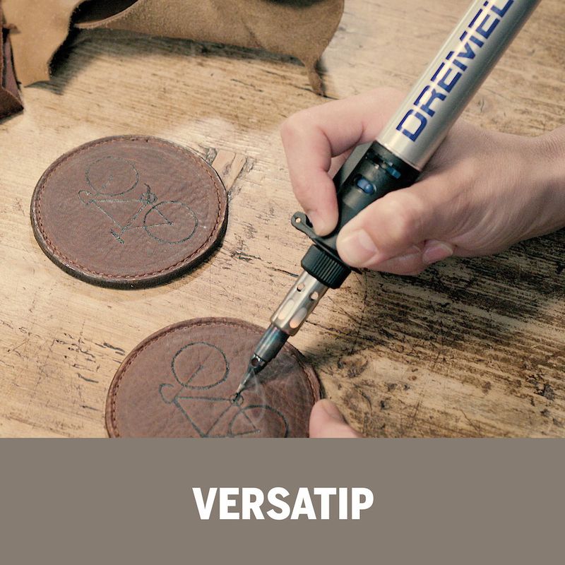 Versatip Pirógrafo e Soldador a Gás Com 12 Acessórios- Dremel