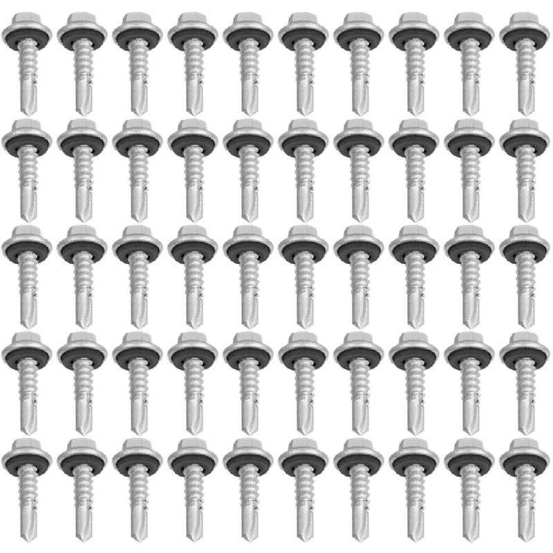 Kit Parafuso Autobrocante Cabeça Sextavada Com Arruela 6,3mmx3/4'' 16,0010 (Com 50 Unidades) - Nord