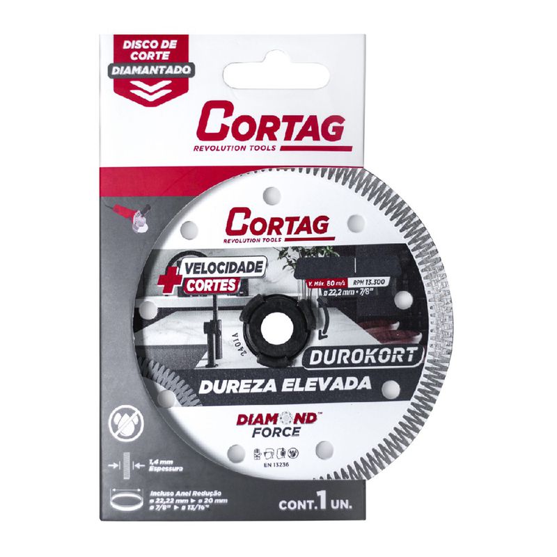 Disco Diamantado Durokort 110mm 60668 - Cortag